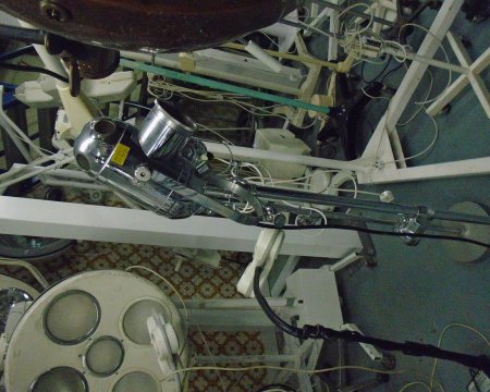 Chrome Surgical lamp on stand 
